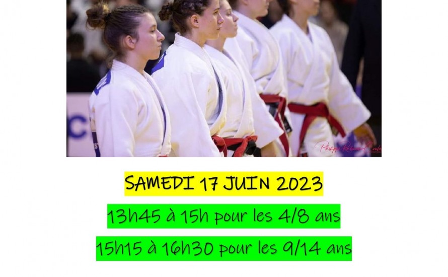 Journée découverte du judo : samedi 17 juin 2023
