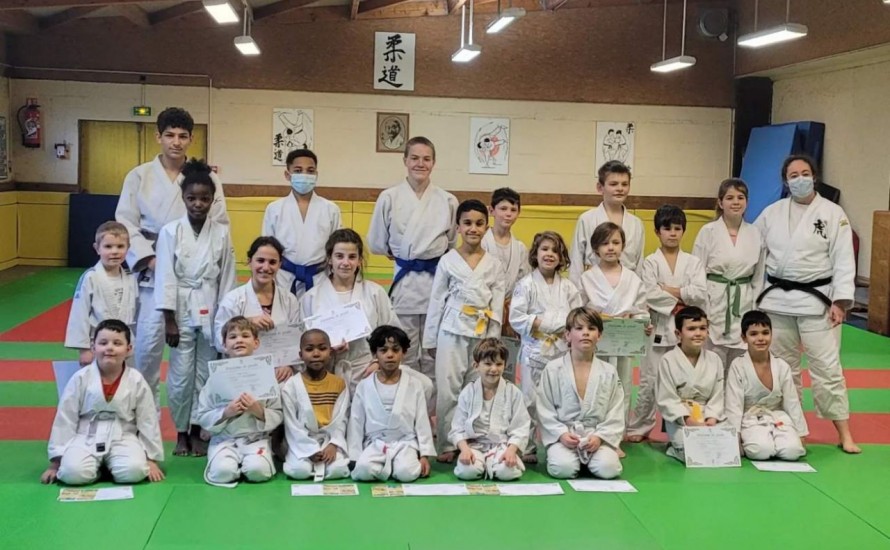 Passage de ceintures à l'école de judo en ce mois de janvier